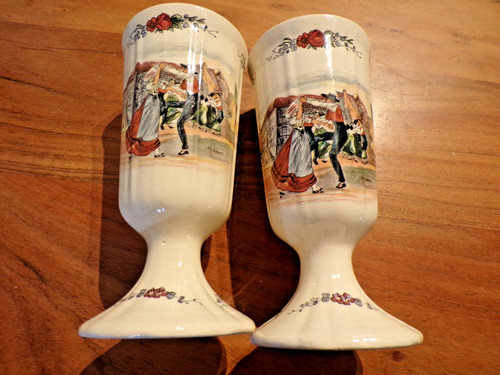 Lot mazagrans faïence - de, 2