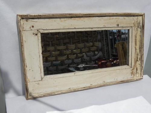 Miroir blanc casse - blanc,