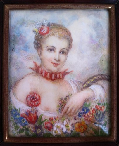 Cadre miniature femme sein - cadre,