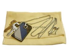 Authentique collier LOUIS VUITTON mickey tag métallisé #7139