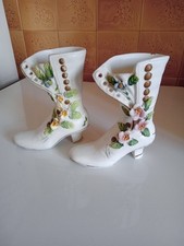  Paire vases, bottines femme