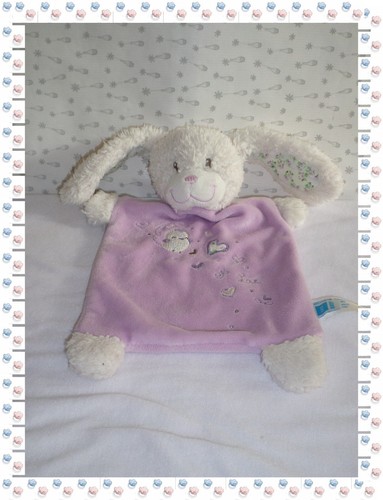 Doudou semi lapin - doudou, blanc
