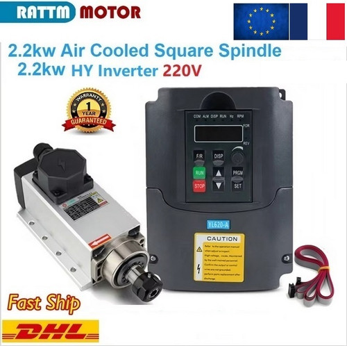 Moteur broche 2 - de, 2.2kw