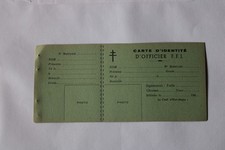 Carte d'identité officier FFI, original, 39/45