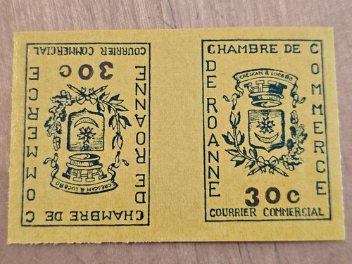 Timbre france grève roanne - timbre,