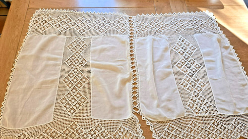 Rideau ancien dentelle - rideau, crochet