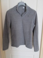 Sweat polaire gris col zippé Quechua Decathlon