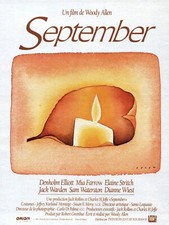 MINI AFFICHE CINEMA  : SEPTEMBER / WOODY ALLEN