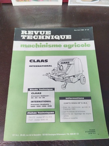 Revue technique machinisme - (3a)revue,