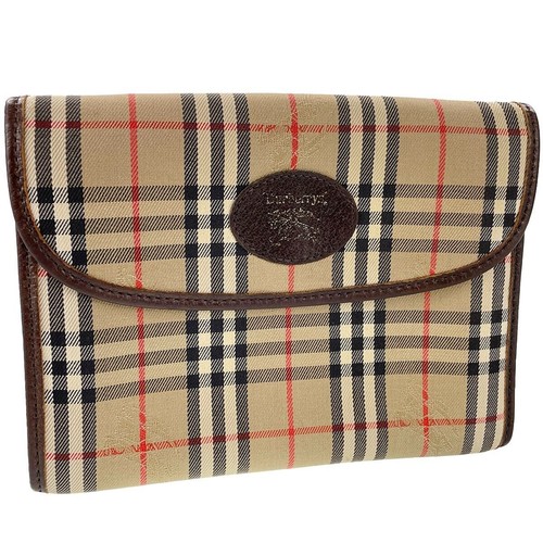 Pochette marron carreaux - à,