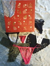 Calendrier de l'avent 24 slips, strings, panties, satin dentelle lingerie cadeau