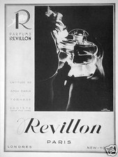 PUBLICITÉ PARFUM REVILLON LATITUDE 50 - AMOU DARIA - TORNADE - ÉGOÏSTE - FISHER