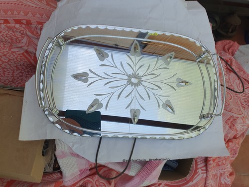 Plateau miroir chrome - plateau,
