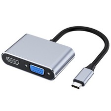 Adaptateur Multiport USB C Vers  VGA 4K Type C USB-C HUB Projecteurs VidéO 5470