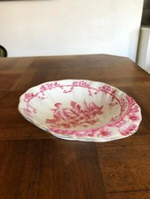 ANCIEN JOLI VIDE-POCHE EN PORCELAINE, FORME COQUILLE, TAMPON A IDENTIFIER, ASIE