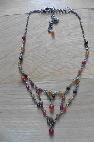 Collier 70s chaîne - , métal