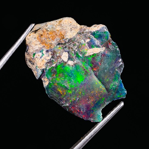 Black opal rough noir - black, ,