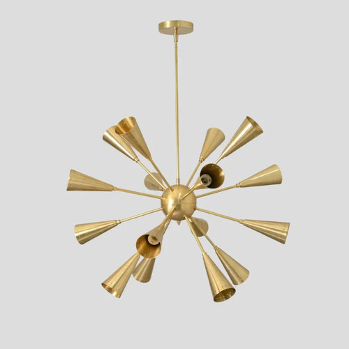 Lustre laiton moderne 16 - lustre, en