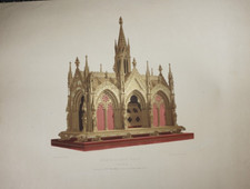 LITHO COULEUR XIX° ARGENTEUIL CHASSE SAINTE RELIQUE RELIQUE RELIGIEUSE DIEU