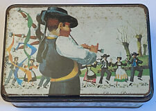 Ancienne Boîte Métal à Sucre ou Gâteaux Saint-Michel " Danse Bretonne "