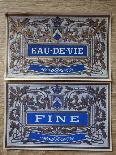 Etiquette ancienne chromo - 2x,