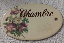 * PLAQUE DE PORTE EMAILLEE *