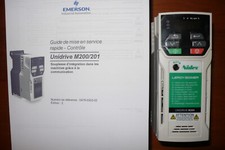 VARIATEUR VITESSE NIDEC, M200-01200075A ONDULEUR 220V/TRIPHASE 1,5kW LEROY SOMER