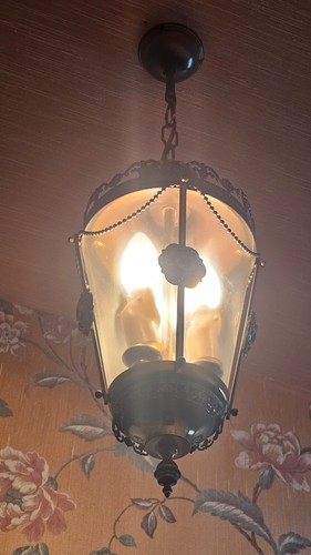 Lanterne plafonnier bronze - lanterne,