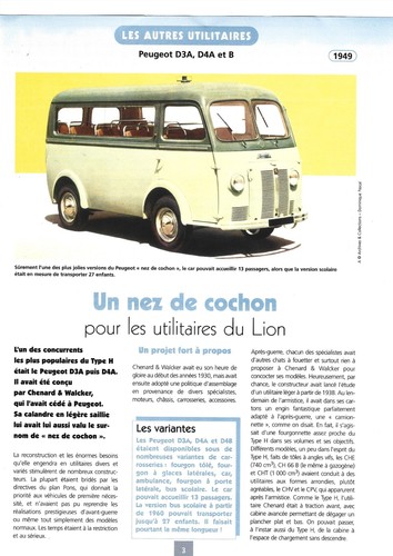 Document peugeot d3a - &, d4a