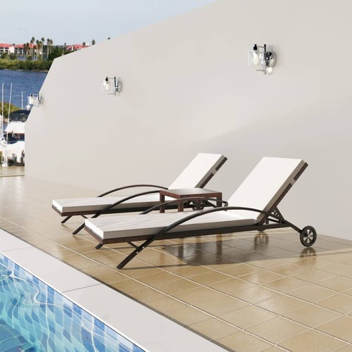 Chaises longues avec table - longues,