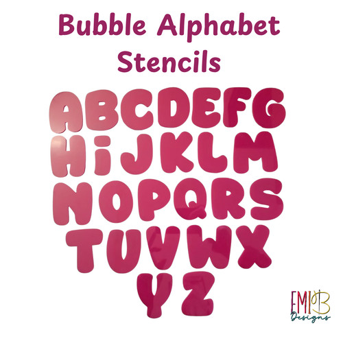 Gabarits lettres style - de,