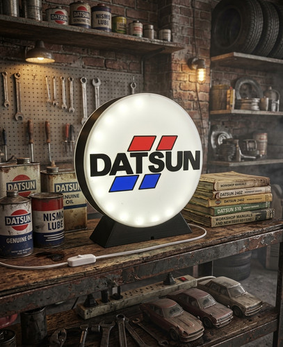 Enseigne datsun logo vintage - enseigne,