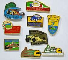 9 Pin's AUTOMOBILE CIRCUIT COURSE DE COTE