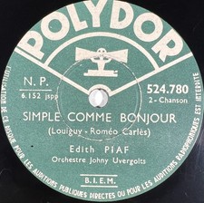 Edith Piaf : Simple comme
