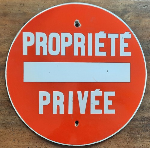 Ancienne plaque émaillée - plaque,