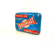 Ancienne Boîte de collection de Garage Dissoplast Moto et Cyclomoteurs