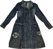 Superbe longue veste ou robe en jean  Marithé + François GIRBAUD