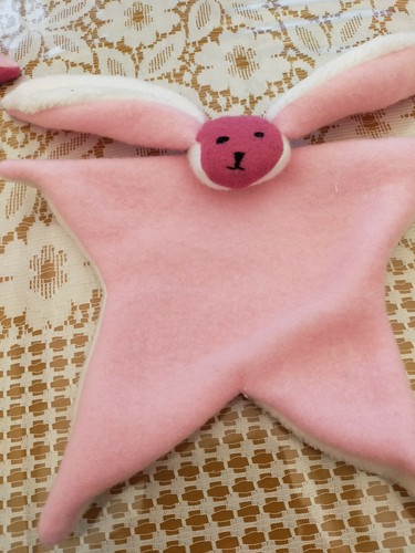 Doudou bébé écru rose - écru, ,