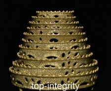 8,2 "Song Ge Four Porcelaine Fengshui creux 3 jambes Stylo lave-vaisselle Set