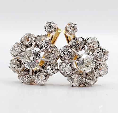 Dormeuses marguerite antique