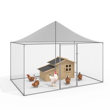 Volière 6 m² parc grillagé 3 x 2 M enclos poulailler pour animaux de basse cour