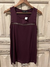 Sleeveless blouse with - sleeveless, beaded