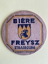 Ancien Sous Bock Avant Guerre Biere Freysz Strasbourg Leibenguth 1930 Alsace