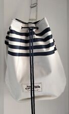 Sac marin Jean Paul Gaultier, toile marine et beige, neuf