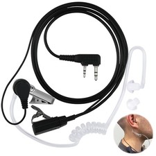 Oreillette Talkie Walkie 2 Broches Casque Écouteur Tube Acoustique Dissimulé ...
