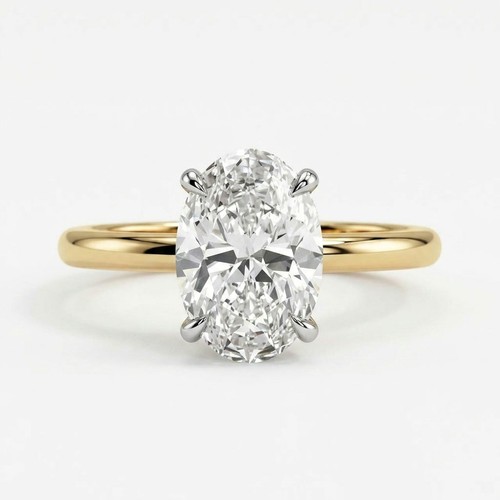 2ct oval lab grown diamond - oval,