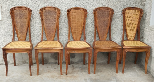 Lot chaises louis - lot, majorelle