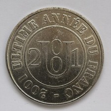 Ultime Année du Franc 2001, Monnaie de Paris