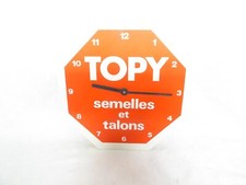 TOPY - HORLOGE PUBLICITAIRE - ADVERTISING CLOCK  - TESTE OK TESTED- COORDONNERIE