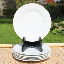 Set de 6 assiettes à dessert porcelaine Limoges California Deshoulières 18,5 cm